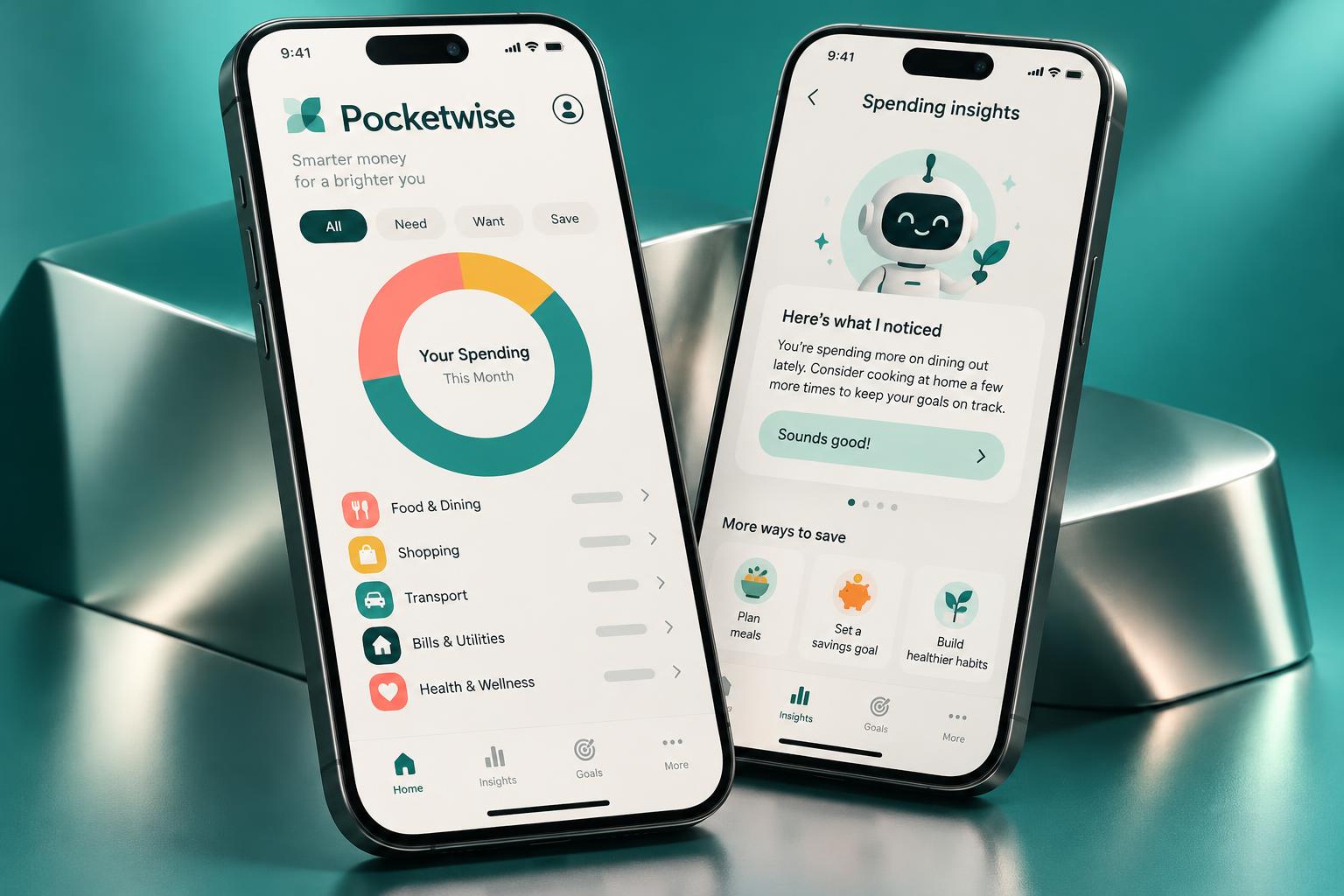Pocketwise budgeting app sample